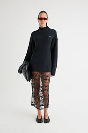 ADAMOS KNIT JUMPER | BLACK Pfeiffer