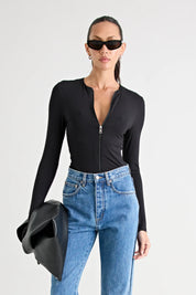 PFEIFFER ALEC BAMBOO TOP | BLACK