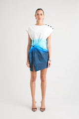 Pfeiffer EVANS TWIST DRESS / BLUE WHITE