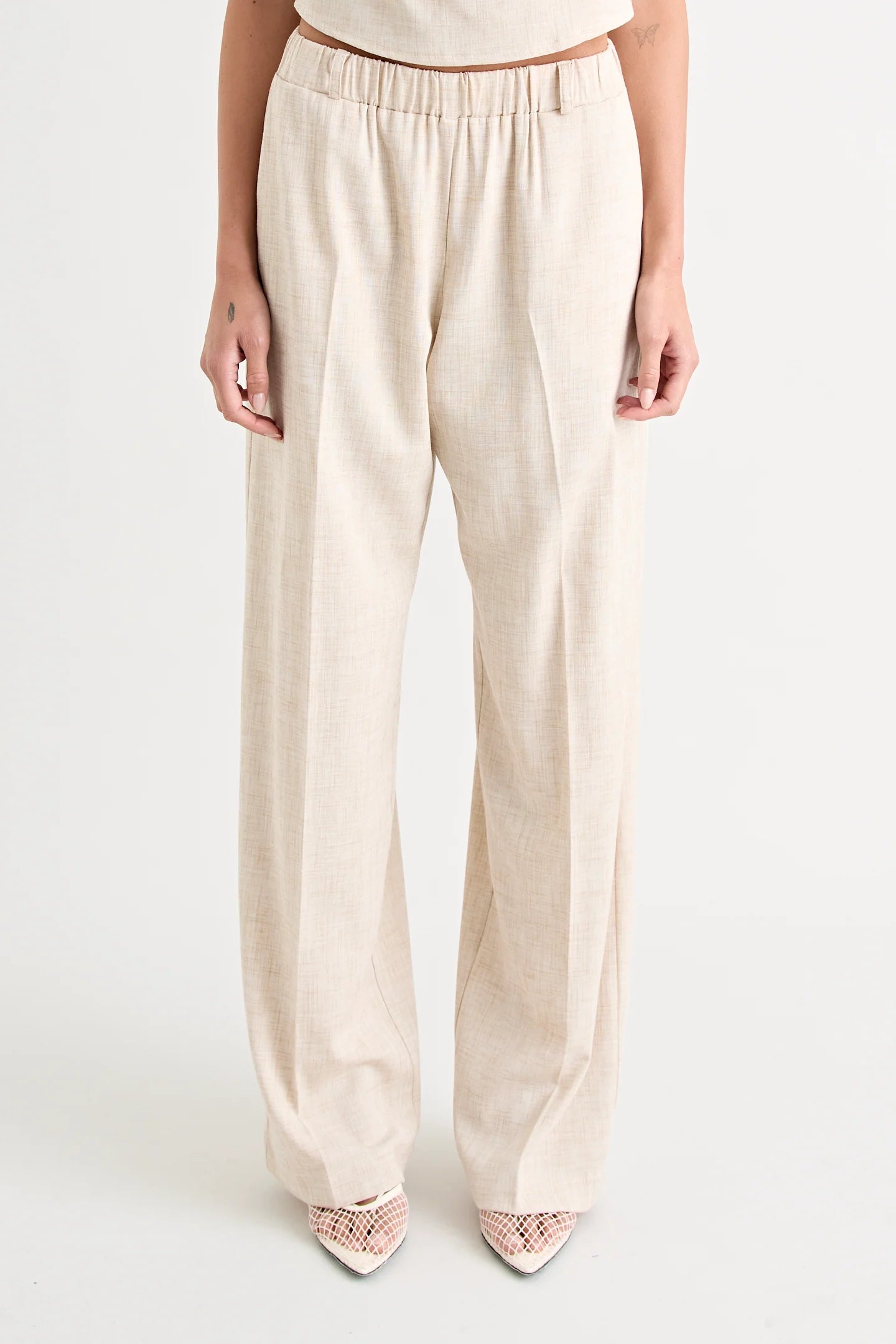 PINO WIDE LEG PANT | NATURAL