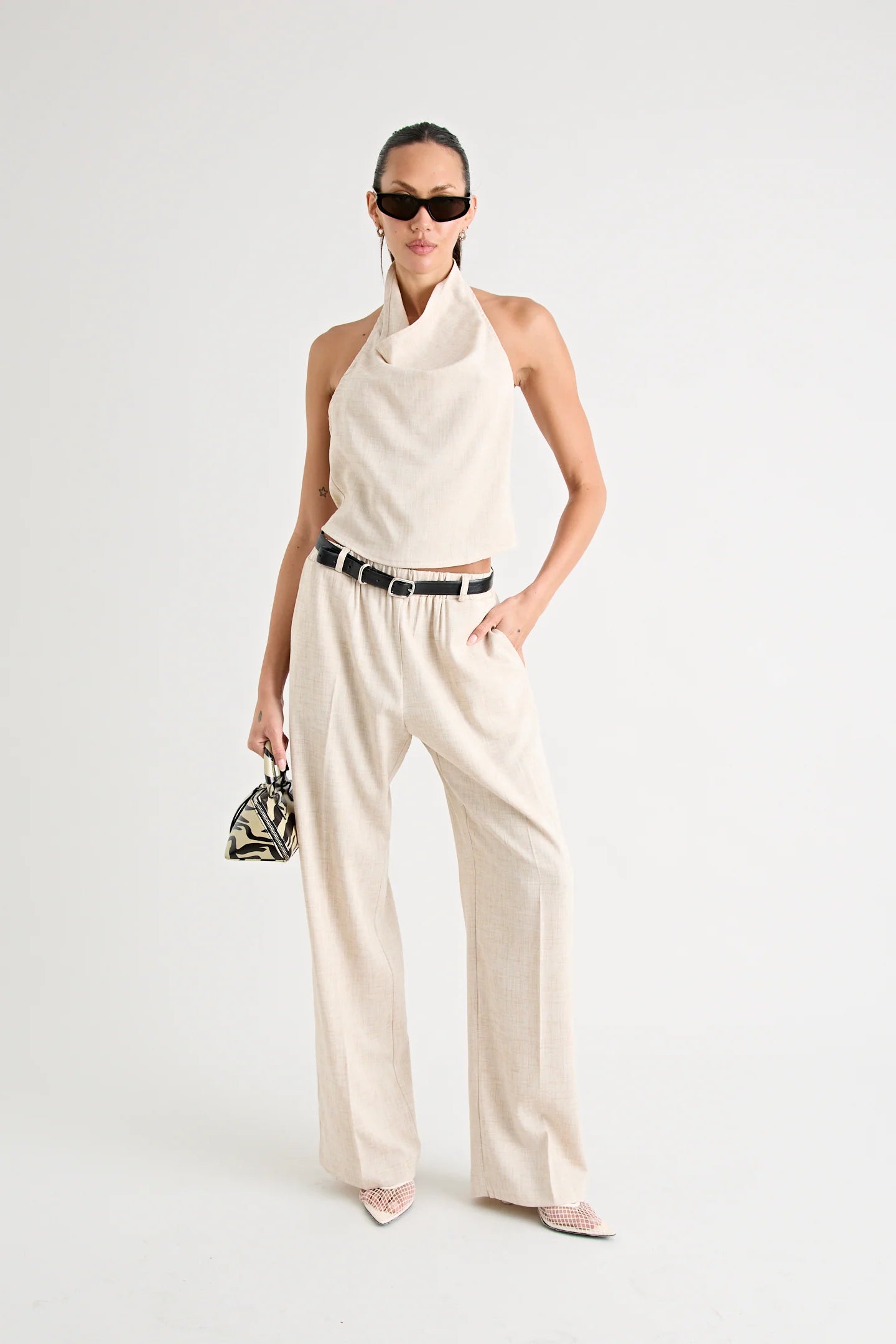 PINO WIDE LEG PANT | NATURAL