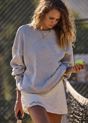 The Upside Racquet Coolum Crew – Grey Marle