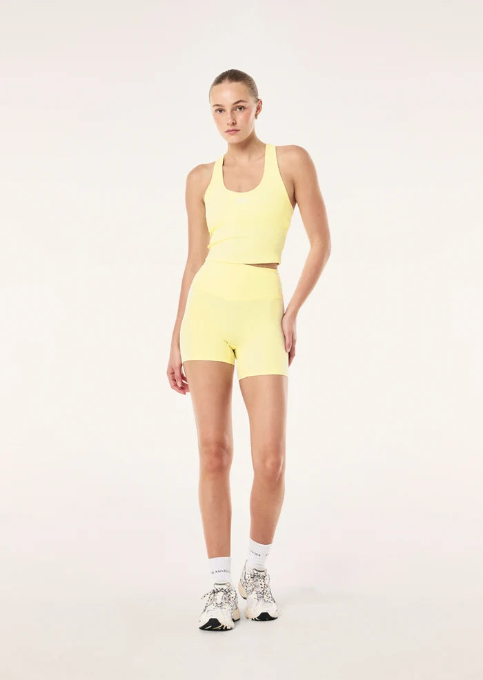 P.E Nation Radar Rib Tank in Soft Yellow