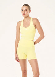 P.E Nation Radar Rib Tank in Soft Yellow