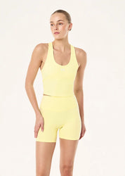 P.E Nation Radar Rib Tank in Soft Yellow