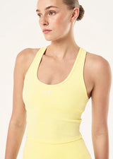 P.E Nation Radar Rib Tank in Soft Yellow