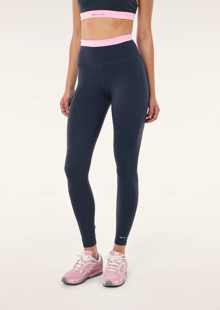 P.E Nation Reflect Full Length Legging – Marine Blue