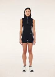 P.E Nation Routine Quarter Zip Tank – Black & Optic White