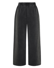 ŚSAINT Acid Wash Trackpant in charcoal with tonal branding detail BACK VIEW