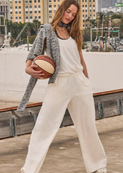 The Upside SOHO TOKIO WIDE LEG  PANT Creme