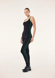 PE Nation Solis Scoop Tank in black & amazon, side view