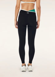 P.E Nation | Status full length legging in black & college green