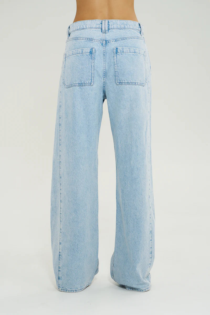 Summi Summi Beam Jeans Icel Denim back view designer denim jeans