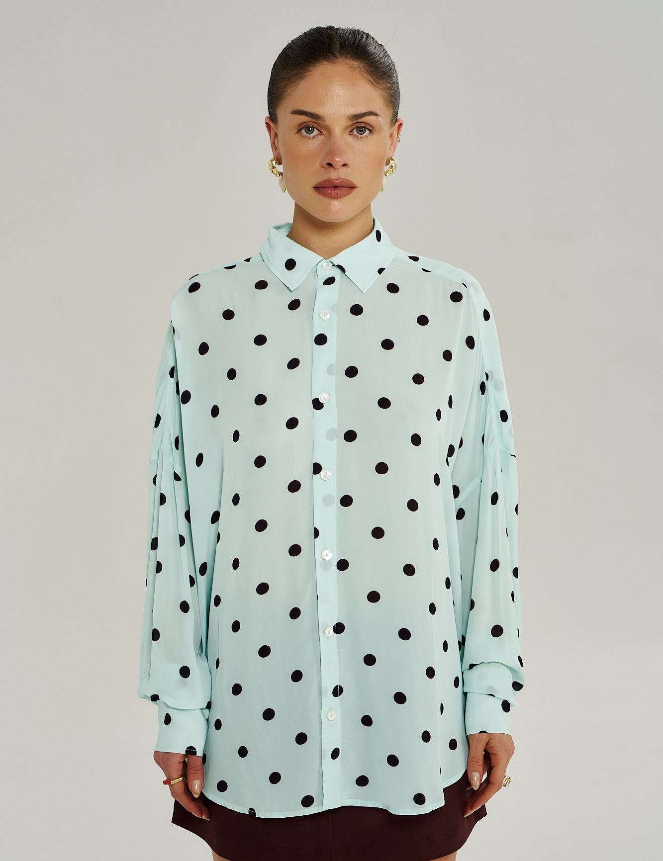 Dotty LS Shirt in Pinot Drops from Summi Summi La Vie Drop 3 at Wild West Sisters