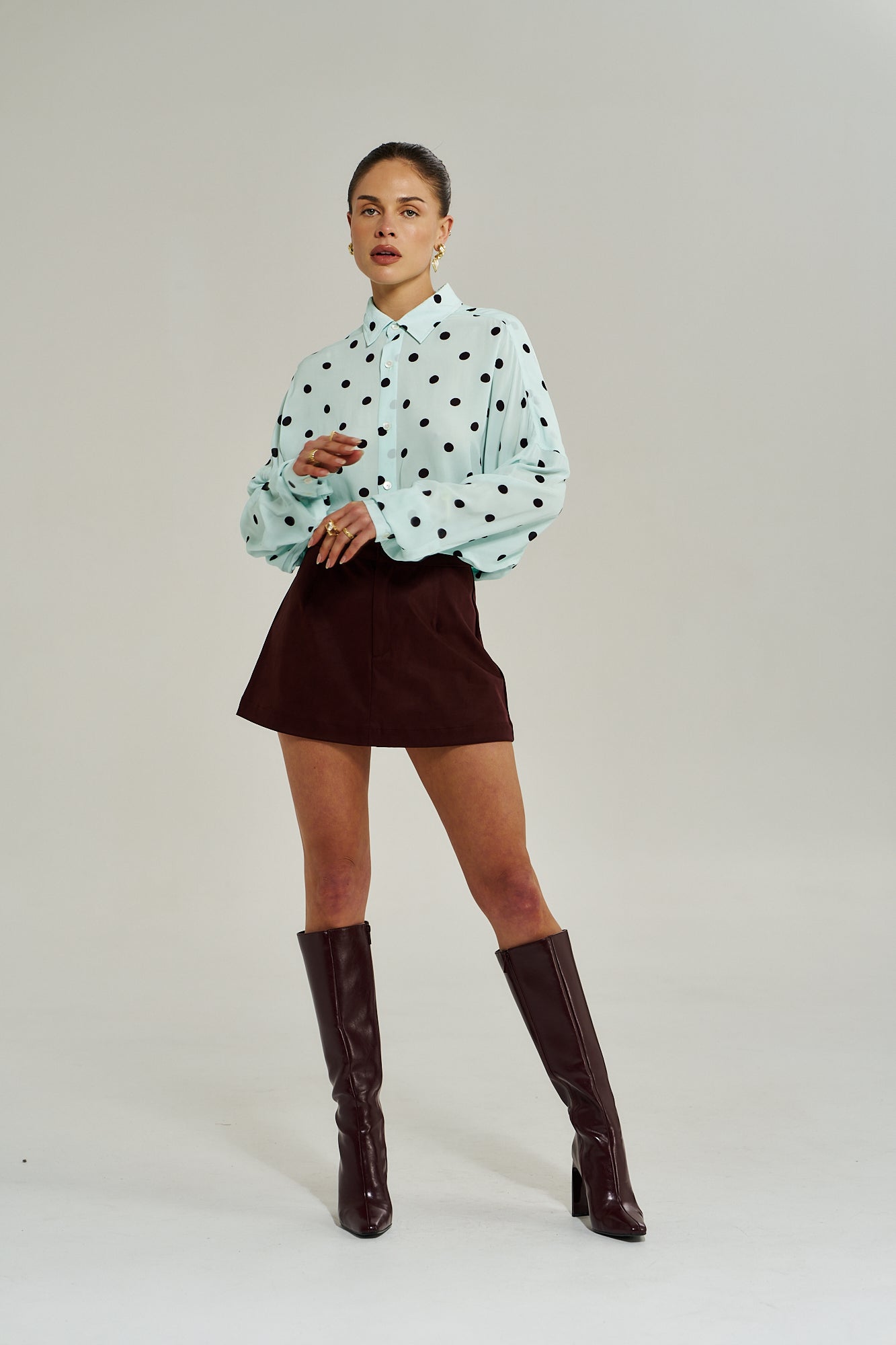 Summi Summi Dotty LS Shirt – Pinot Drops