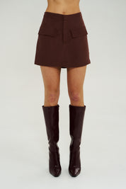 A-Line mini Skirt in Syrah by Summi Summi at Wild West Sisters
