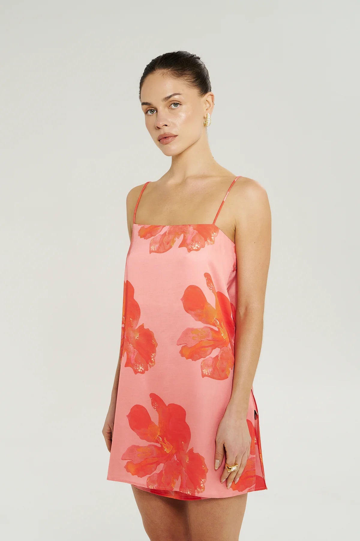 SUMMI SUMMI TUNIC TOP - PEACH PETALS