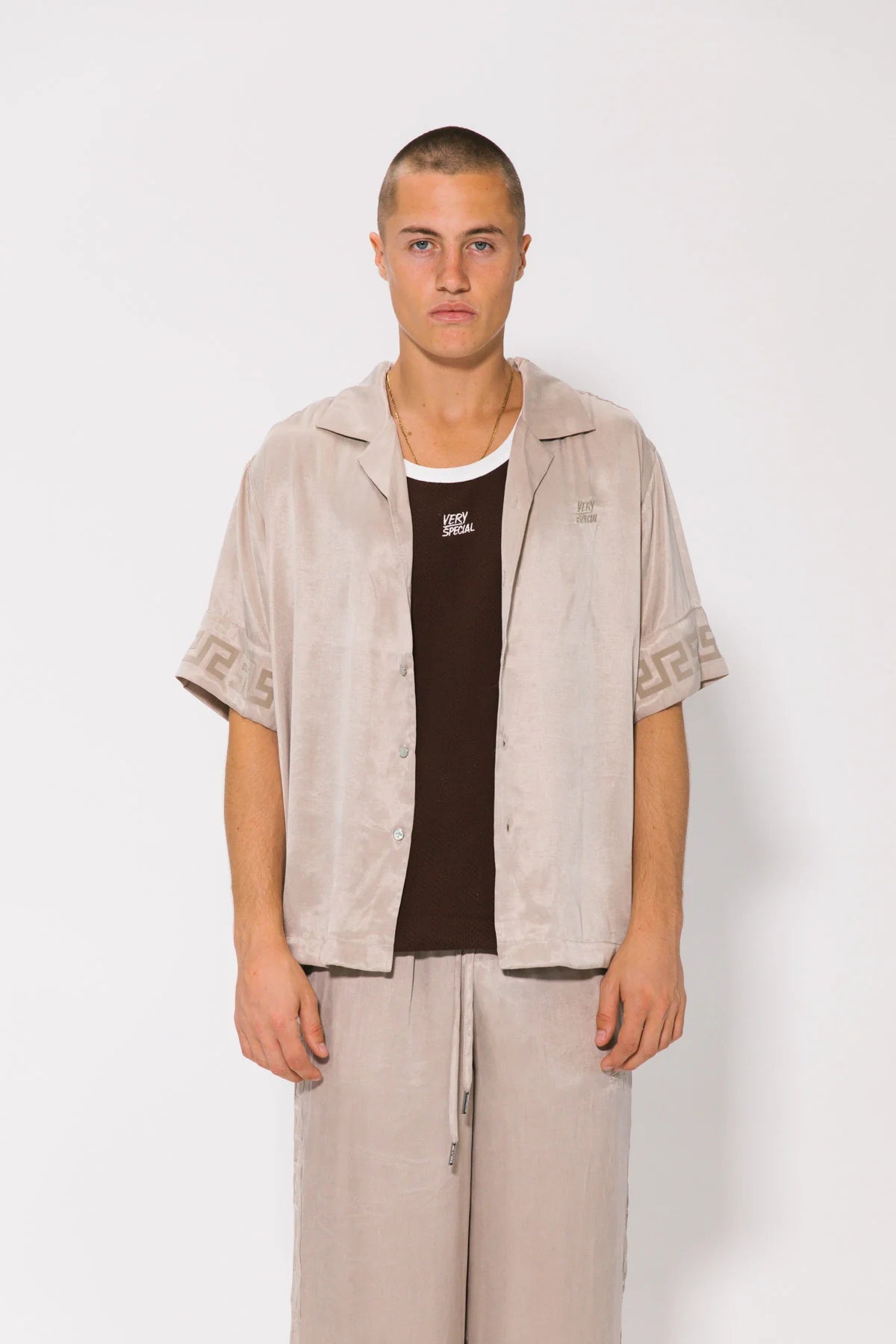 SVS Stone Panel Geo Resort Shirt