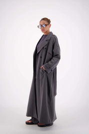 Jasmine Alexa Serena Trench — Steel Grey