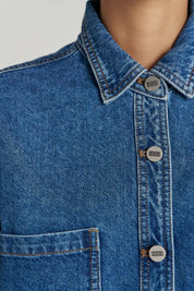 Summi Summi Bleu Denim cotton denim fabric detail