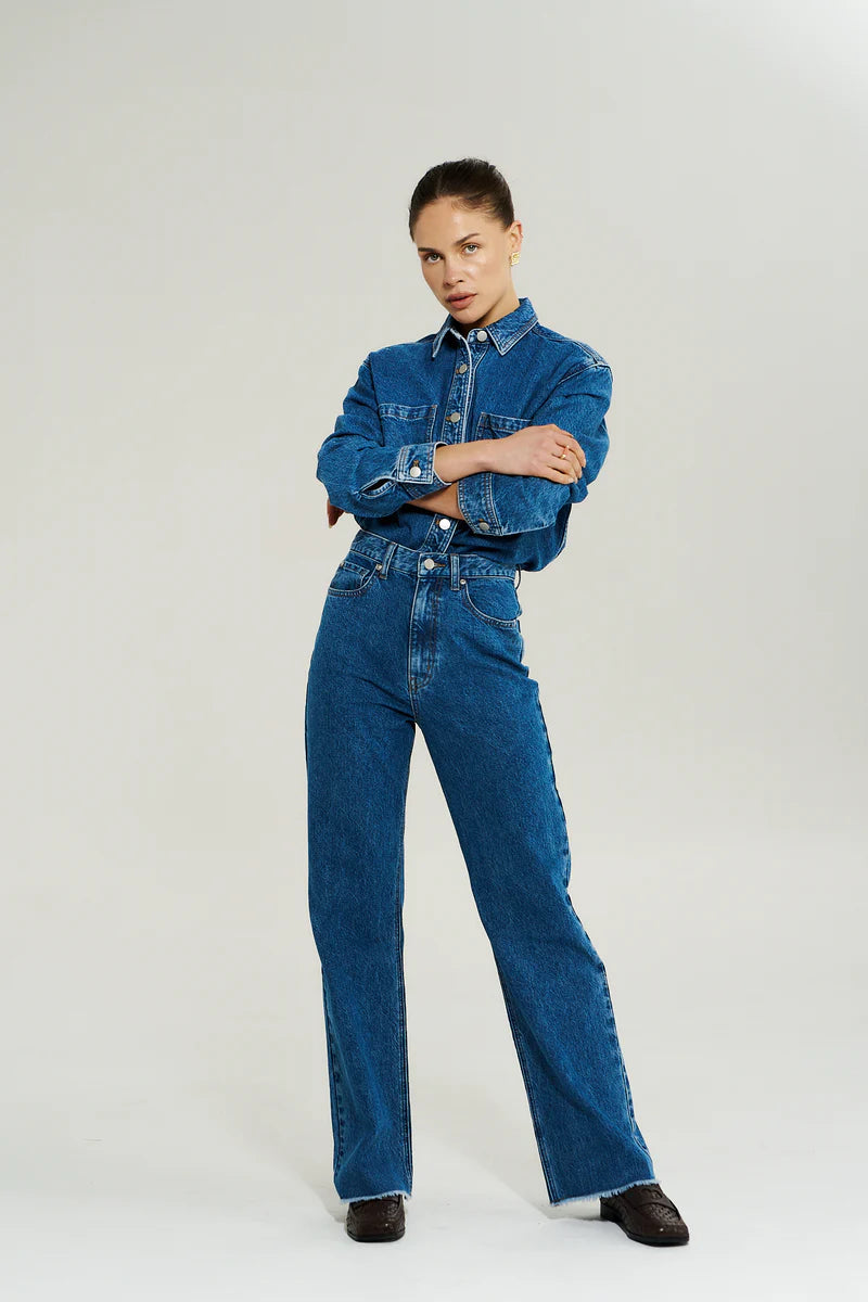 Summi Summi Shacket – Bleu Denim