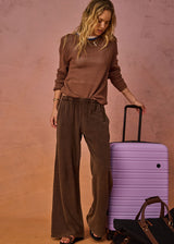 The Upside — Soho Tokio Wide Leg Pant in Cocoa