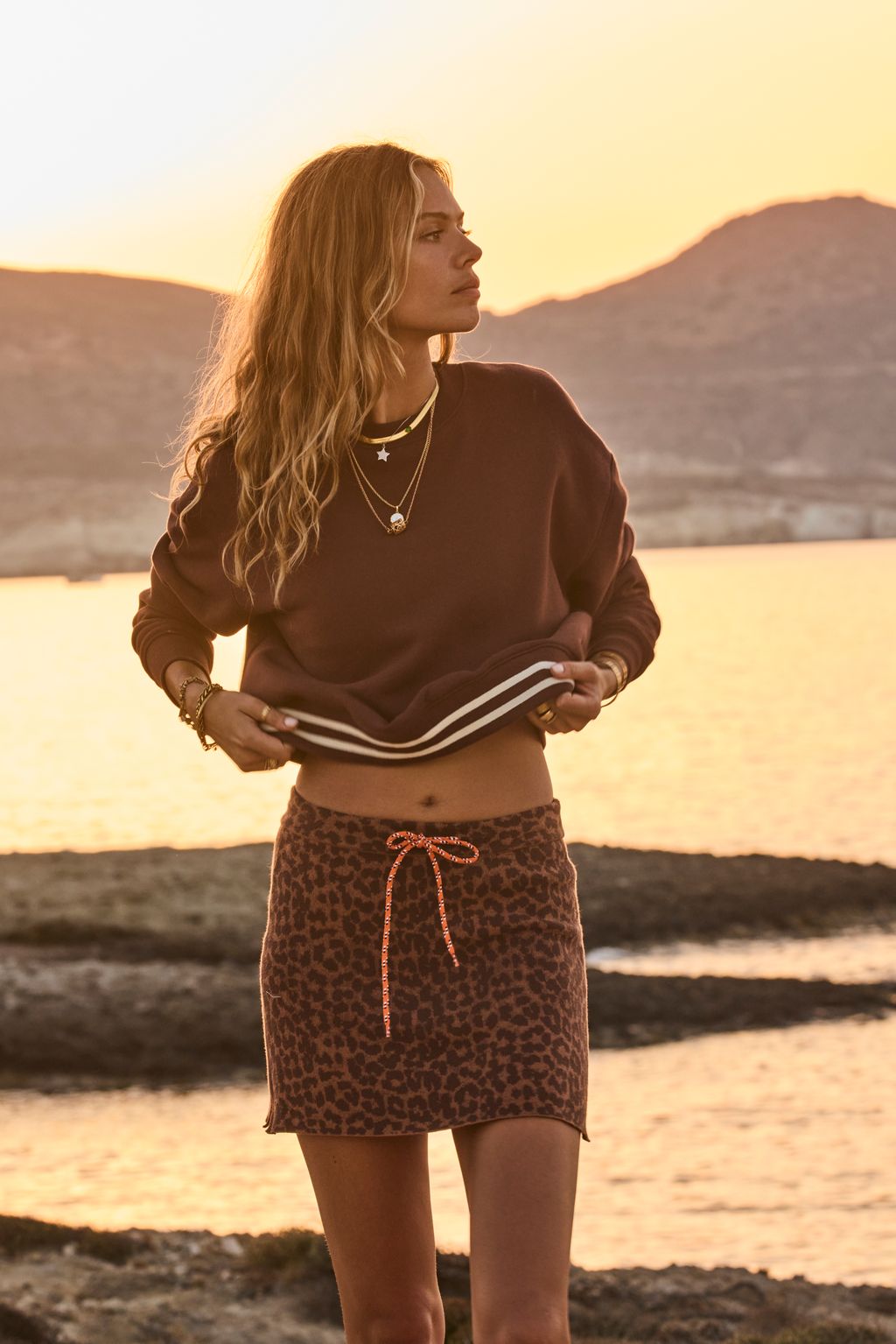 The Upside |TOLUCA LISEL CREW NECK SWEATER COCOA