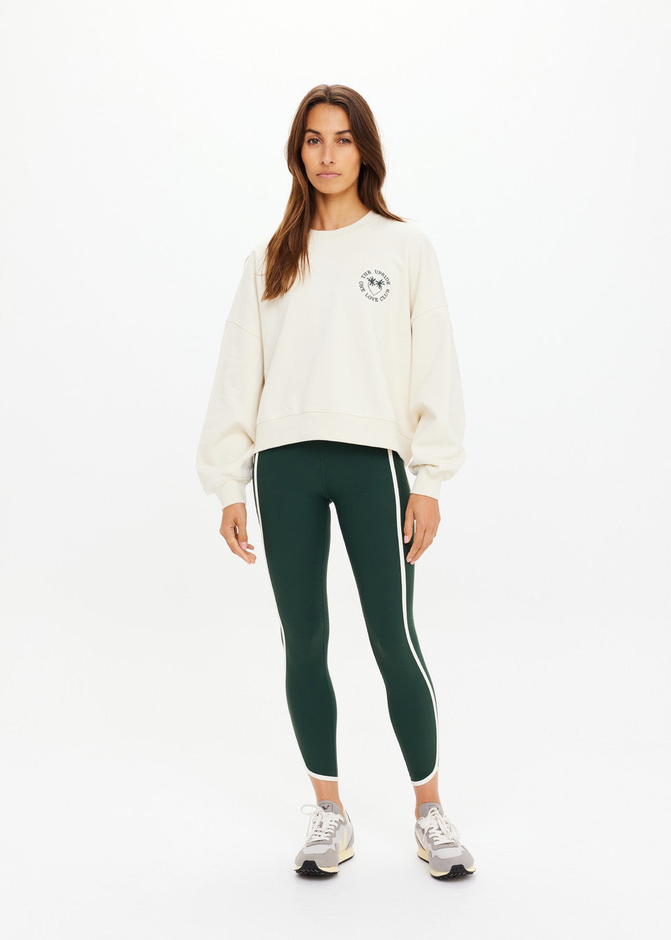 The Upside Molokai Paloma Crew – Organic Cotton Sweat in Cream