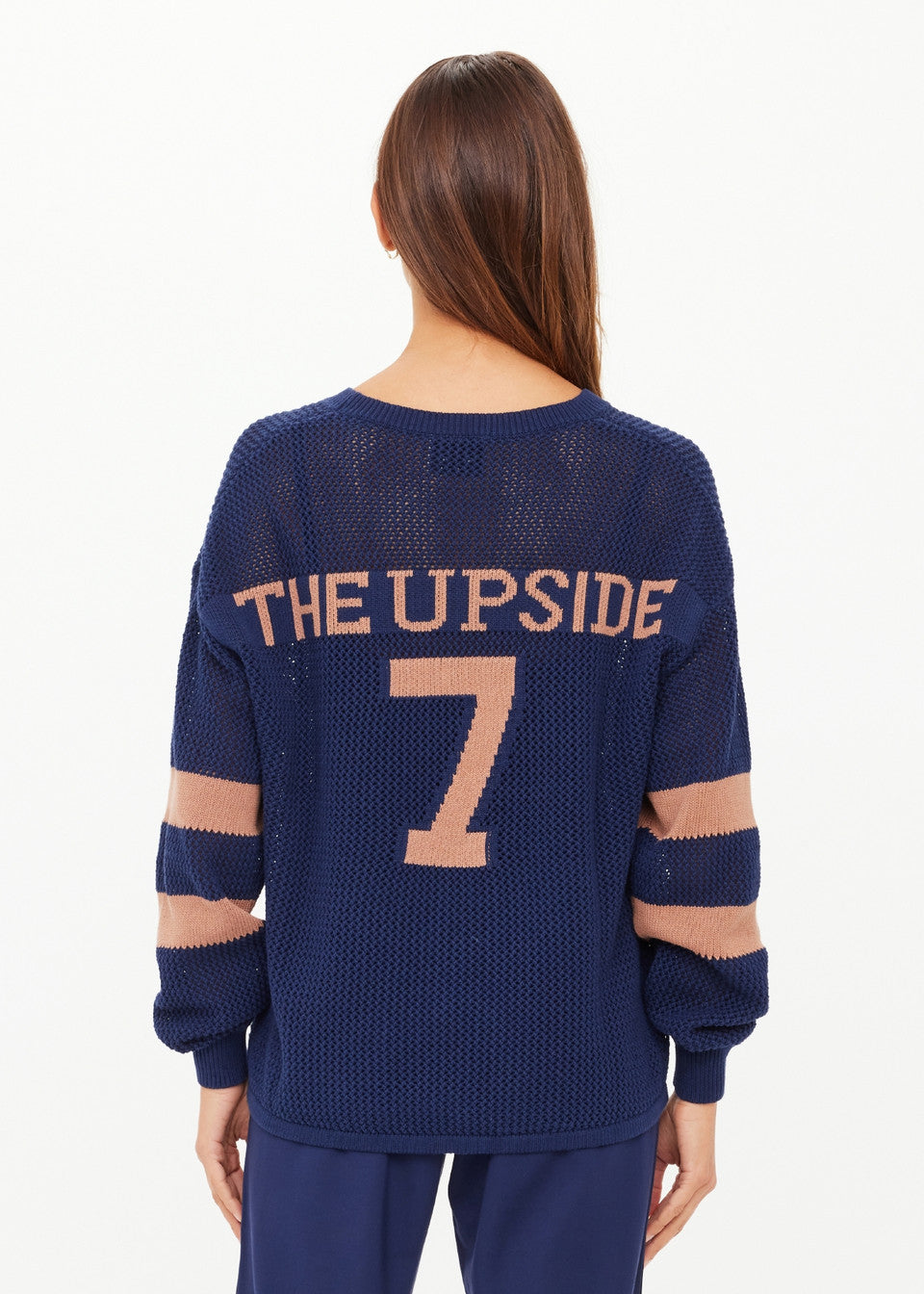 The Upside Fenway Sebastian Knit Crew – Navy
