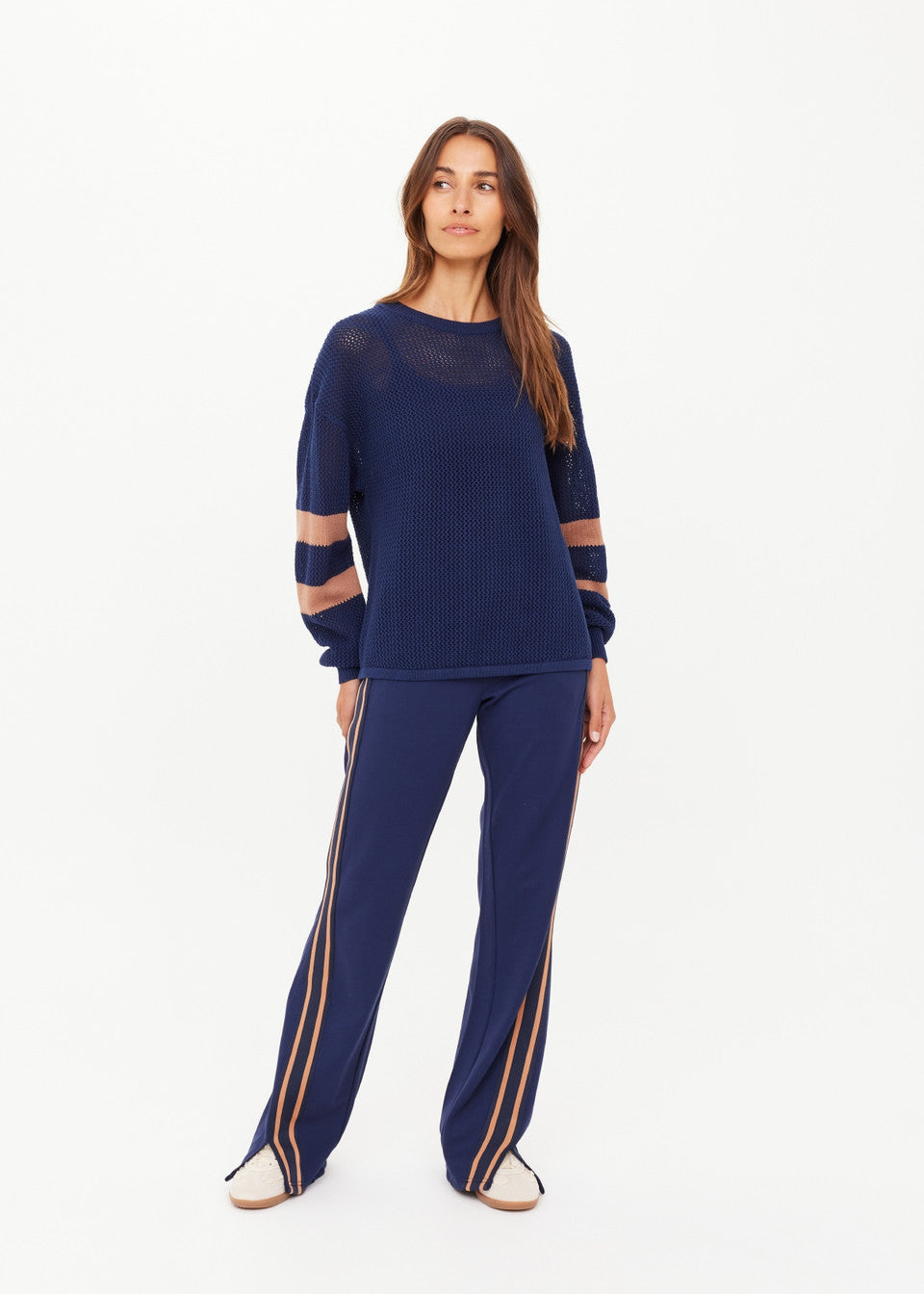 The Upside Fenway Sebastian Knit Crew – Navy