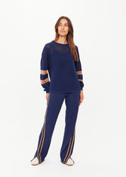 The Upside Fenway Sebastian Knit Crew – Navy