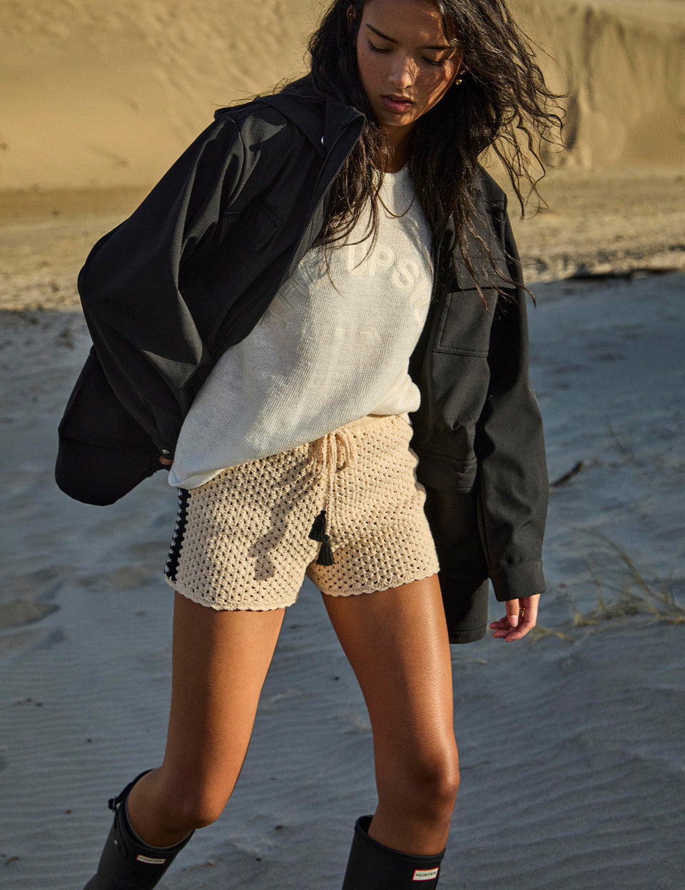 Freddie Fleece Lined Anorak Black | The Upside | Wild West Sisters