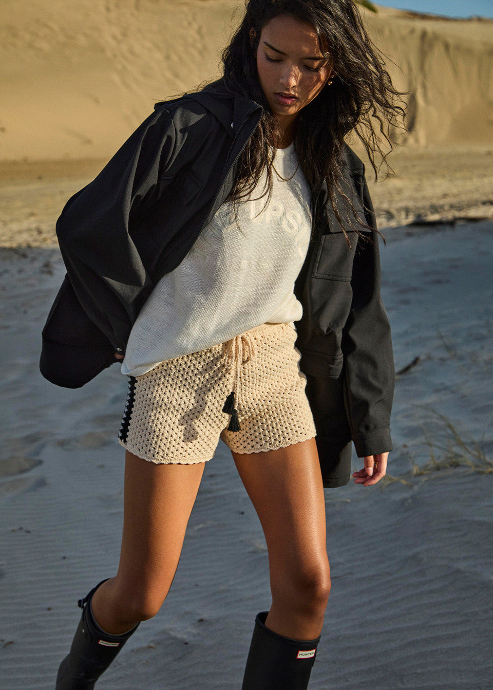 Freddie Fleece Lined Anorak Black | The Upside | Wild West Sisters