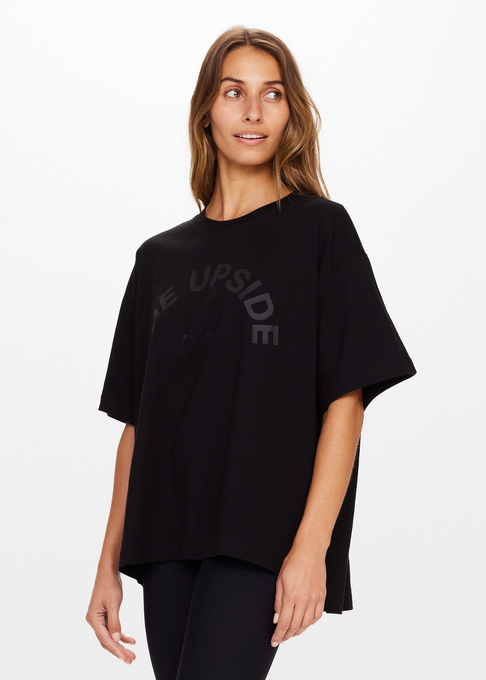 The Upside LAURA TEE in Black
