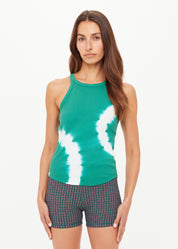 The Upside ASHER RACERBACK TANK TOP ISLAND GREEN
