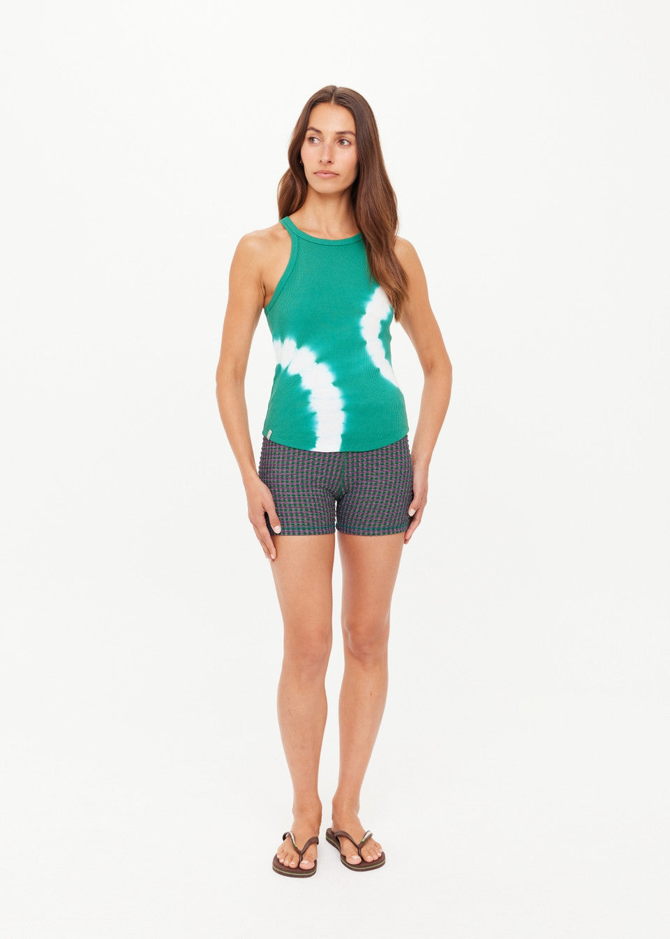 The Upside ASHER RACERBACK TANK TOP ISLAND GREEN