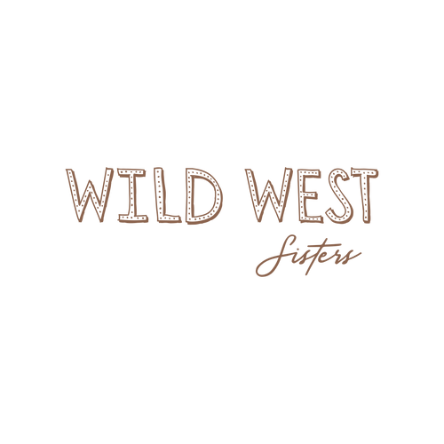 Wild West sisters logo Brown text transparent