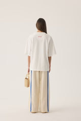 Tropiques Oversized Tee Warm White - Araminta James