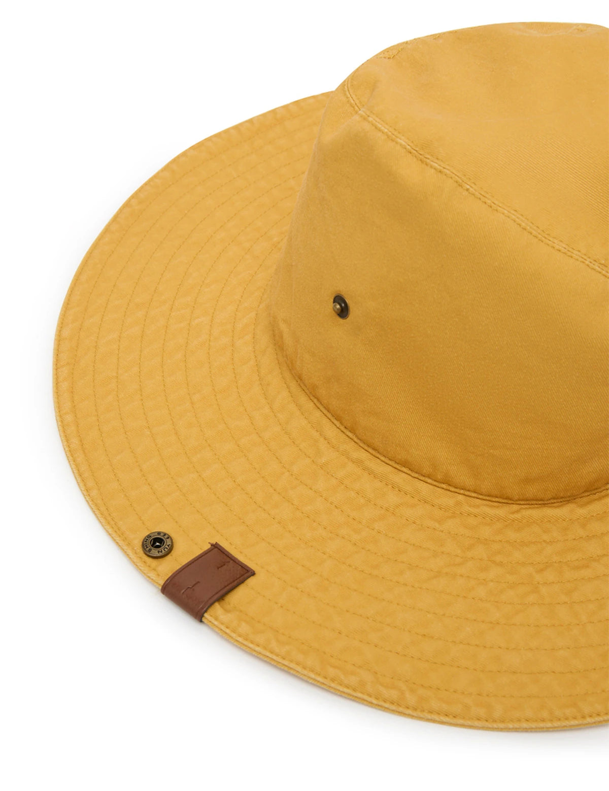 The Upside Billy Jean Wide Brim Hat in Butterscotch – Wild West Sisters detail shot