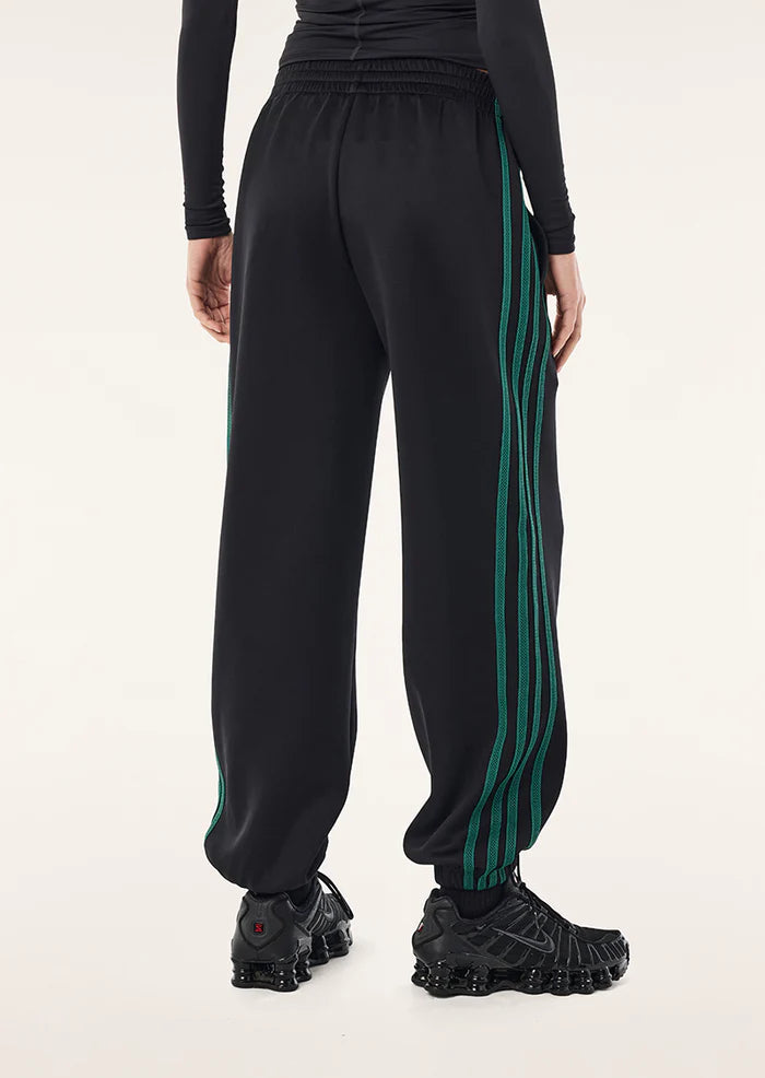PE Nation Clarity Trackpant in black, back profile, regular fit