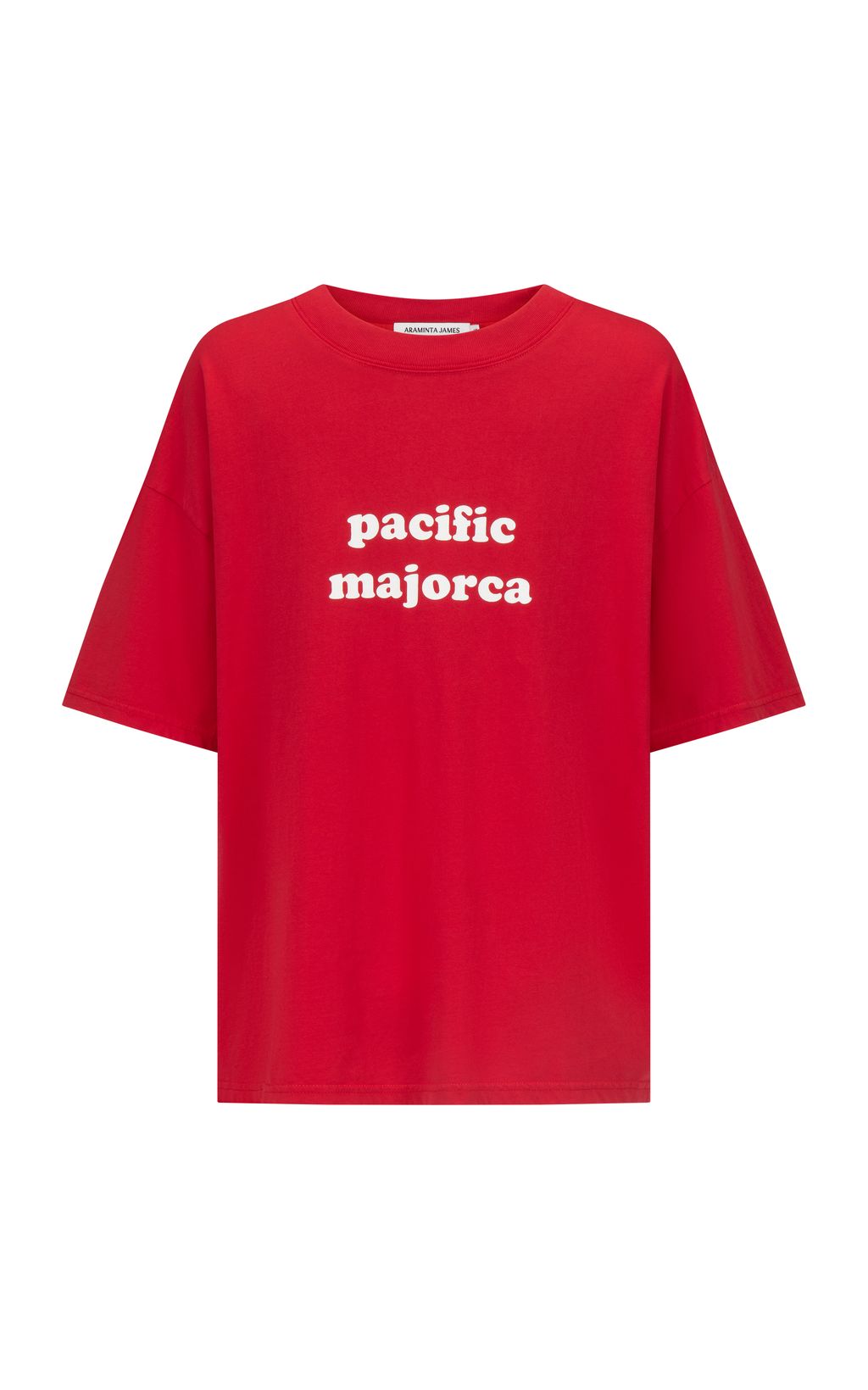 Araminta James Pacific Majorca Oversized TEE washed cherry pie