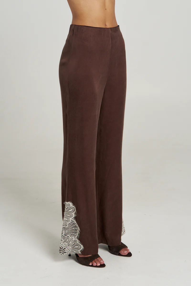 SIDE VIEW Summi Summi Florence Pant, Espresso