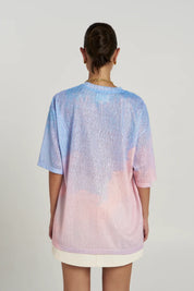 BACK VIEW Summi Summi Euphoria Tee Pastel — oversized graphic tee, REVERIE Collection, Wild West Sisters
