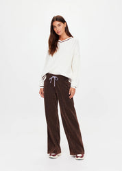 The Upside Galaxia Loretta Wide Leg Pant – Chocolate