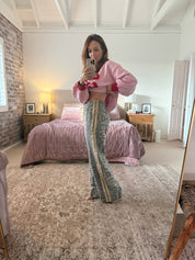 By Frankie Light Leopard Racer Pants