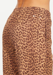 The Upside Javan Juliet Pant in leopard  detail