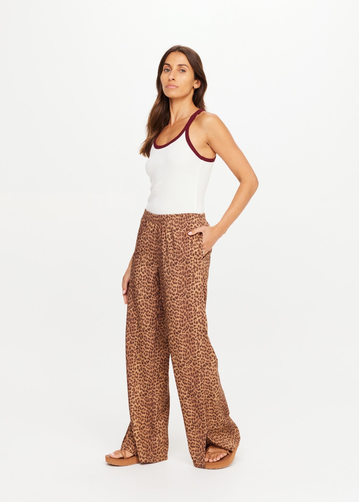The Upside Javan Juliet Pant - Leopard