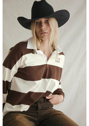 FAR MER. By Whitney Jersey - Choc/Cream