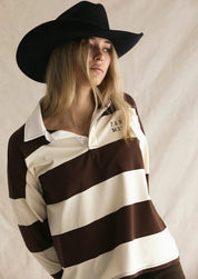 FAR MER. By Whitney Jersey - Choc/Cream
