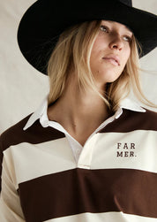 FAR MER. By Whitney Jersey - Choc/Cream